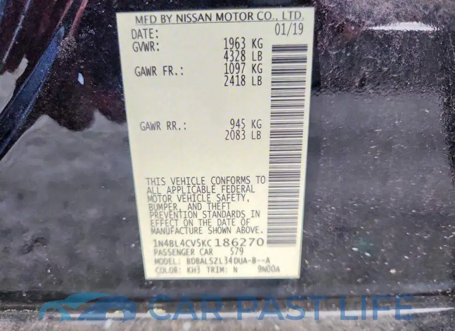 1N4BL4CV5KC186270# 12