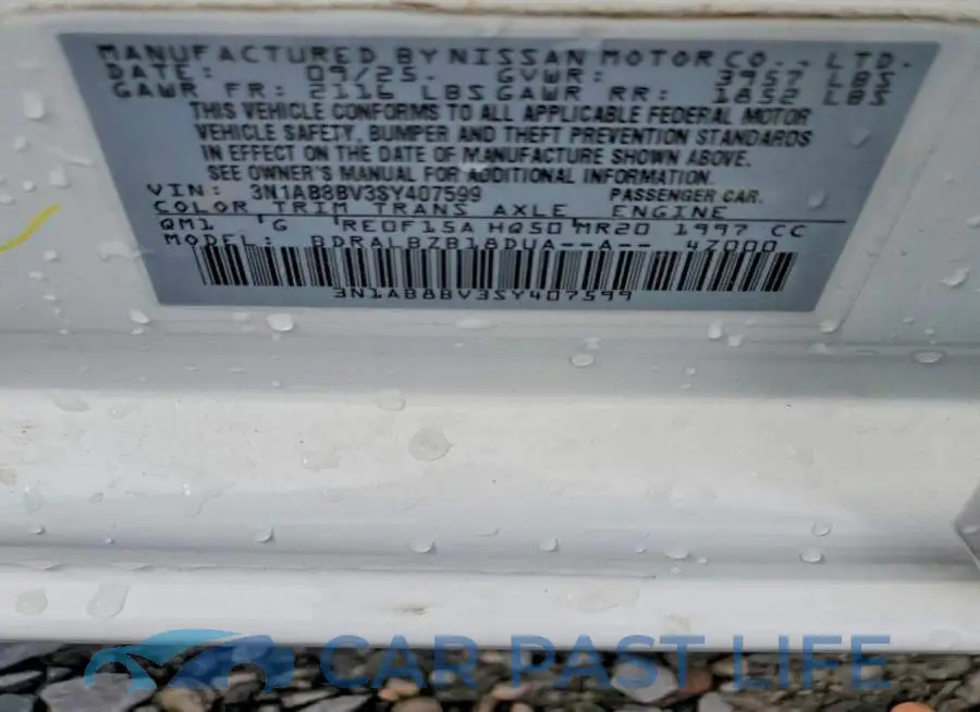 3N1AB8BV3SY407599# 12
