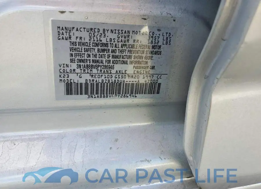 3N1AB8BV6PY286946# 12