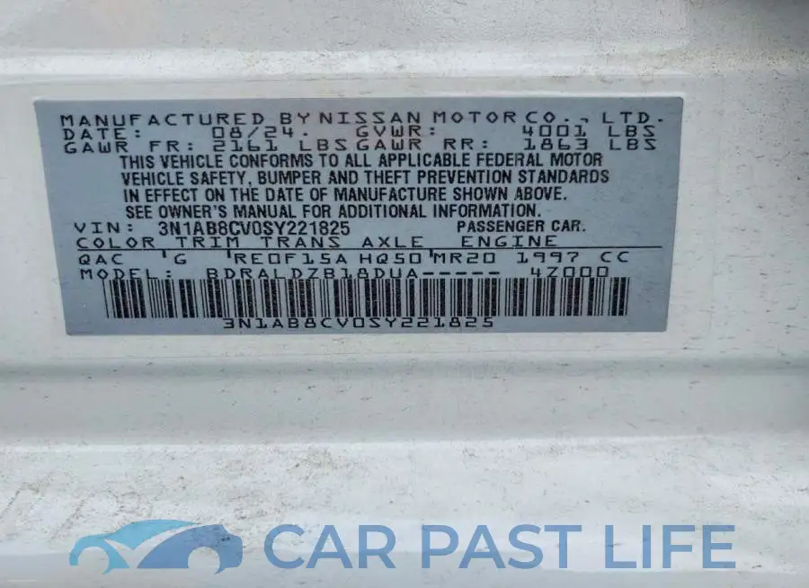 3N1AB8CV0SY221825# 13