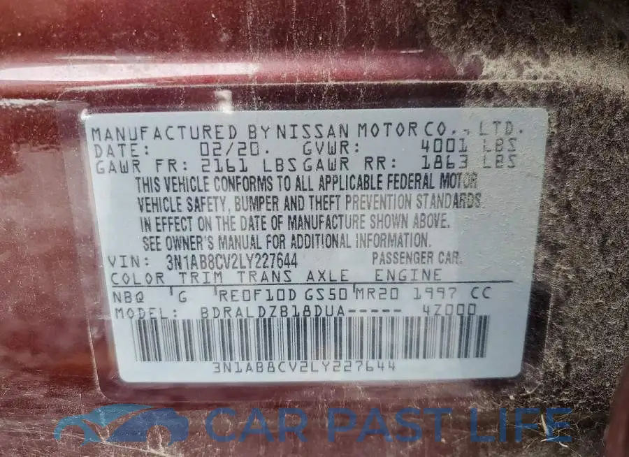 3N1AB8CV2LY227644# 12