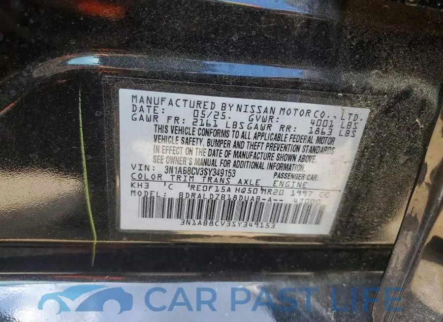 3N1AB8CV3SY349153# 12