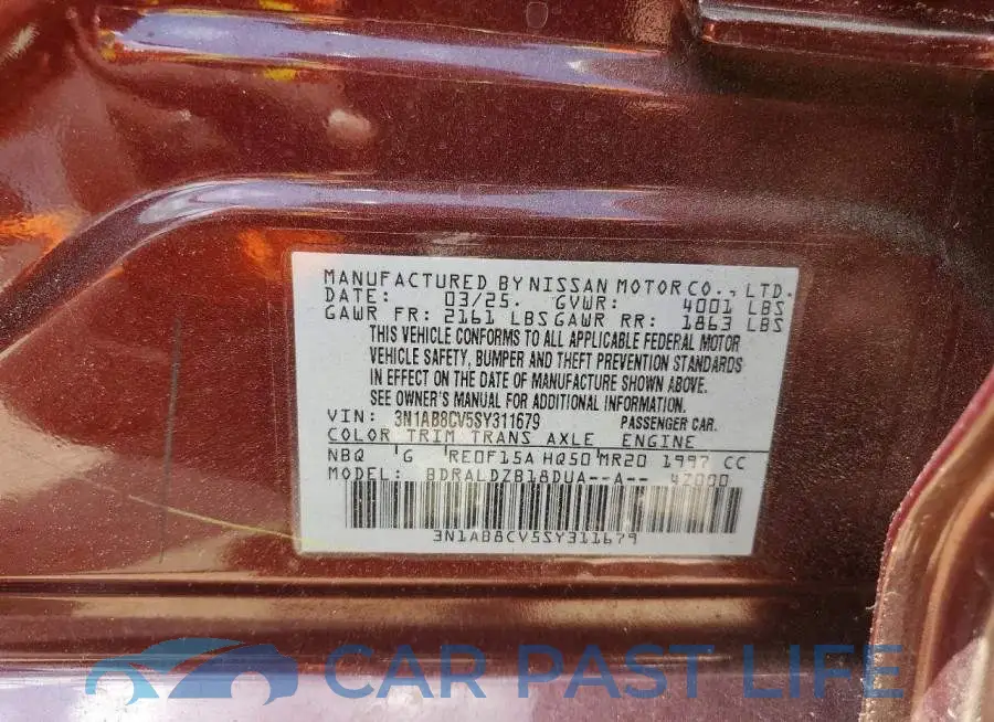 3N1AB8CV5SY311679# 12