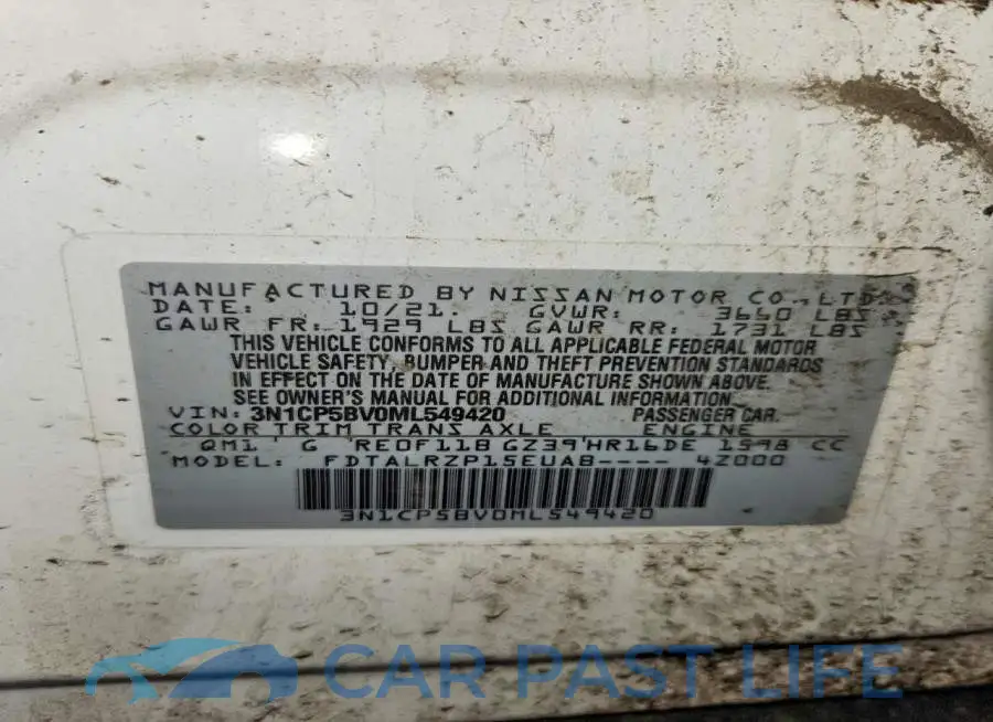 3N1CP5BV0ML549420# 13