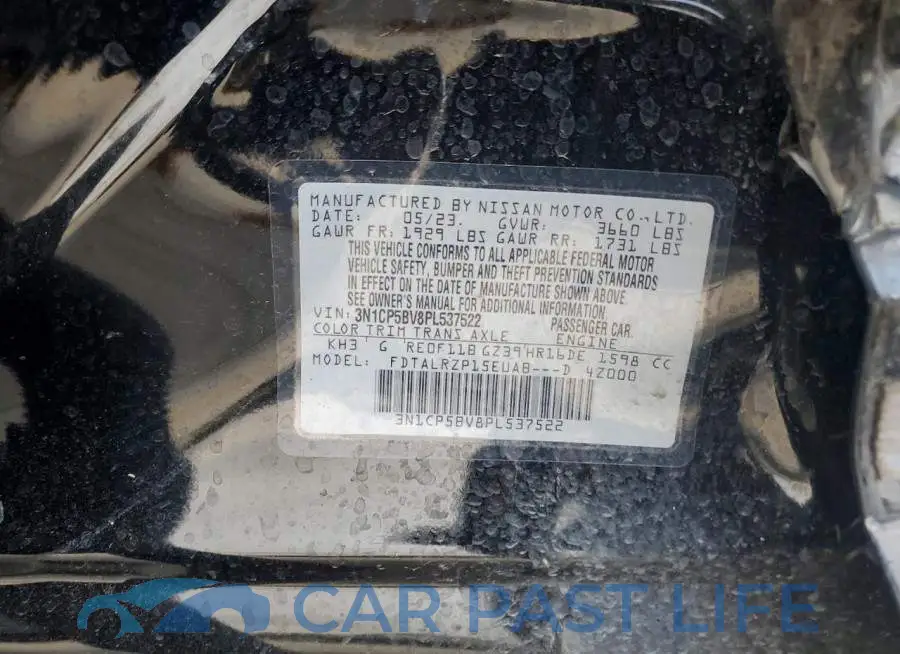 3N1CP5BV8PL537522# 12