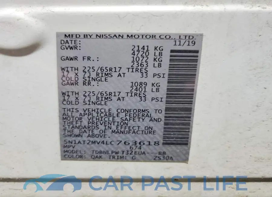 5N1AT2MV4LC763618# 14