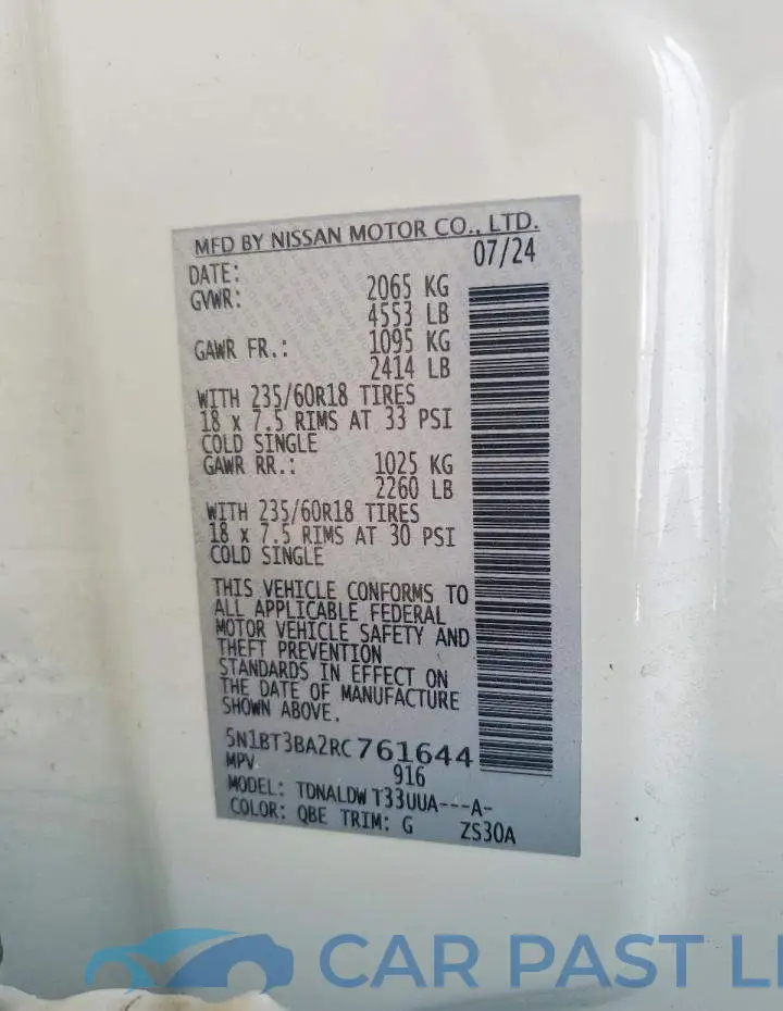 5N1BT3BA2RC761644# 13