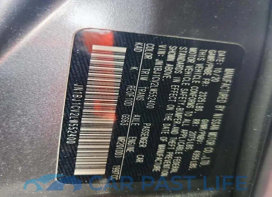 JN1BJ1CV2LW552400# 12