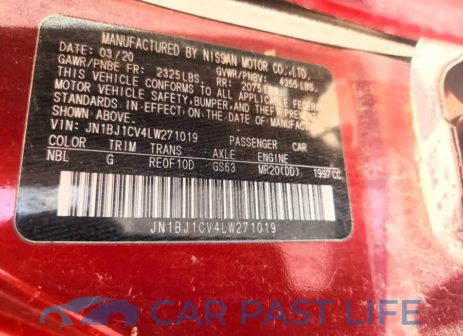 JN1BJ1CV4LW271019# 12