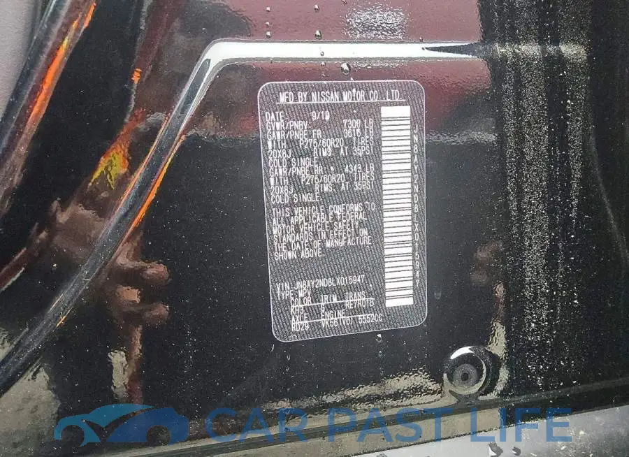 JN8AY2ND8LX015947# 13