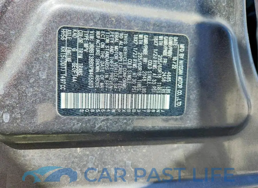 JN8BT3BBXPW465803# 12