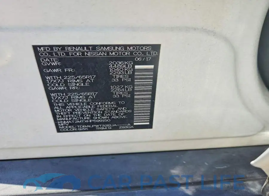 KNMAT2MTXHP599150# 13