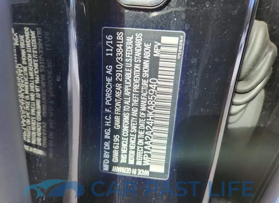 WP1AA2A24HKA85940# 13