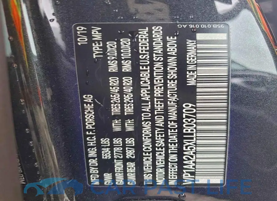 WP1AA2A5XLLB03709# 13