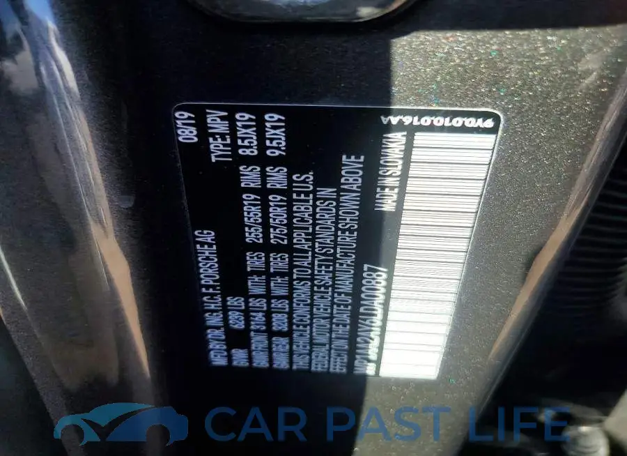 WP1AA2AY6LDA00887# 12