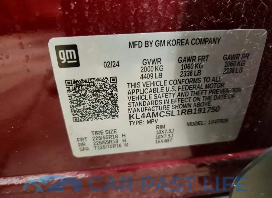 KL4AMCSL1RB191750# 14
