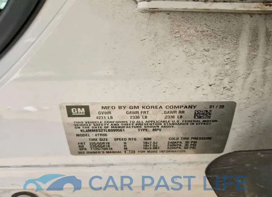 KL4MMBS21LB099561# 13