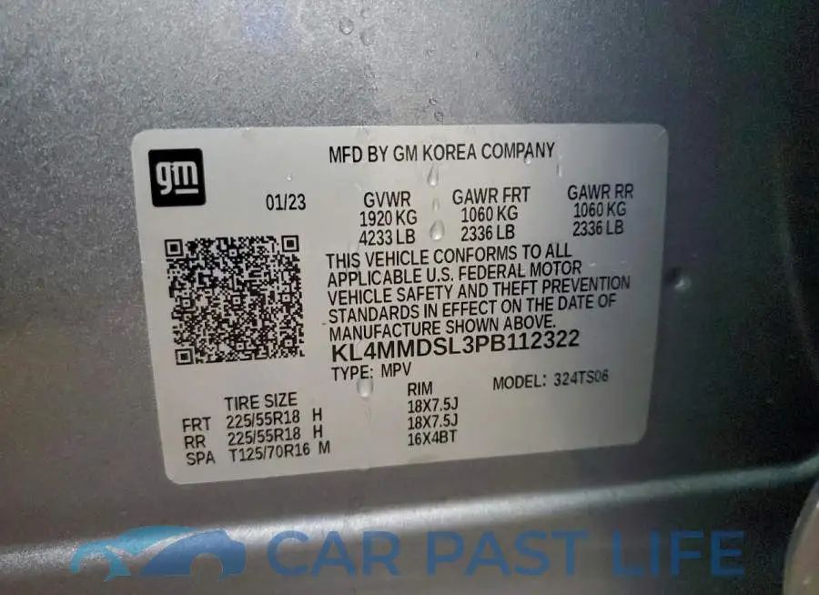 KL4MMDSL3PB112322# 12