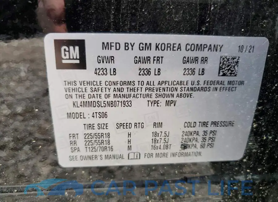 KL4MMDSL5NB071933# 13