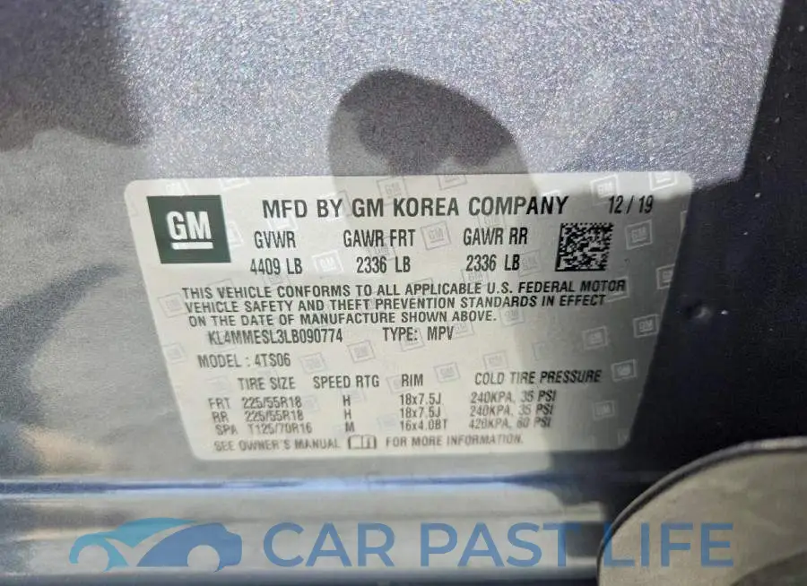 KL4MMESL3LB090774# 12