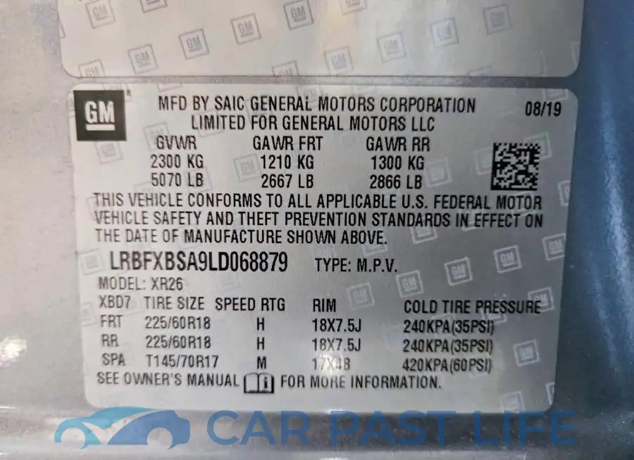 LRBFXBSA9LD068879# 12