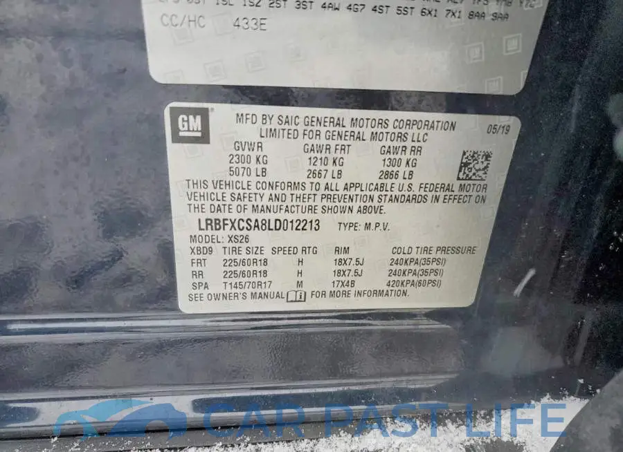 LRBFXCSA8LD012213# 13