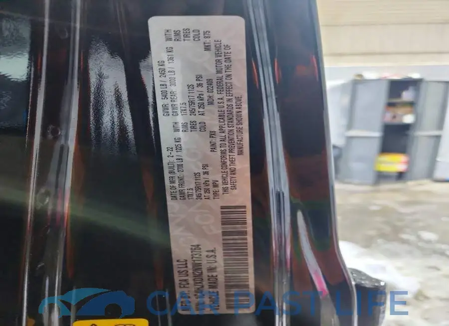 1C4HJXDN2NW173764# 12