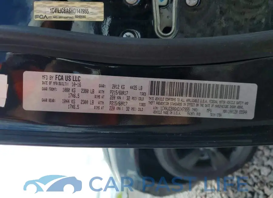 1C4NJCBA6HD147955# 14