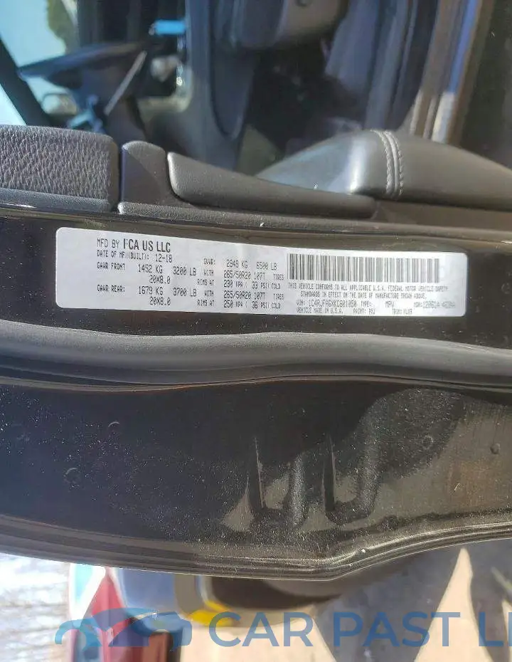 1C4RJFAGXKC601050# 13