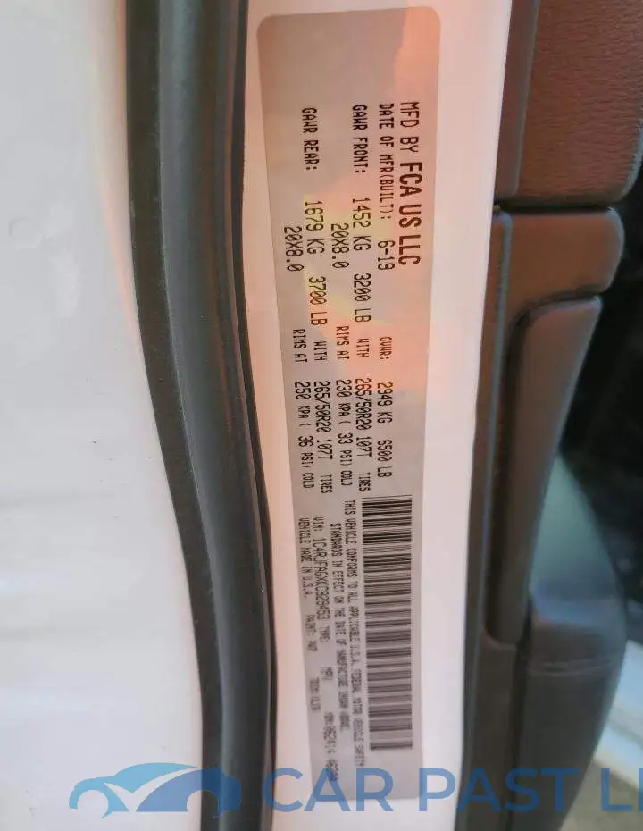 1C4RJFAGXKC829453# 13
