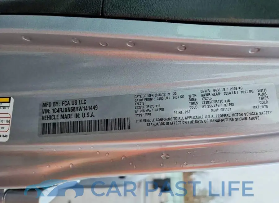 1C4RJXN68RW141449# 13