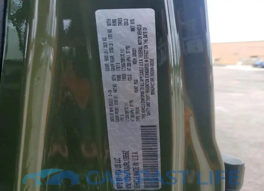 1C6HJTAG4RL109562# 12