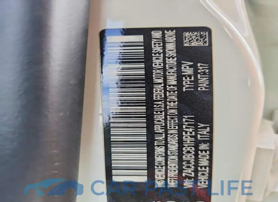 ZACCJBCB1HPE47171# 12