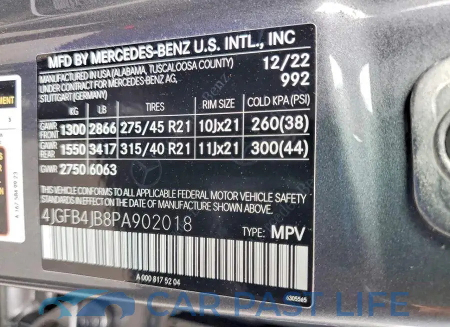 4JGFB4JB8PA902018# 14