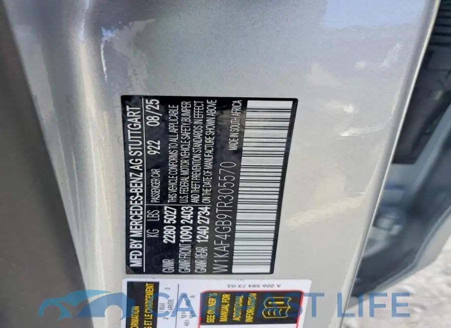 W1KAF4GB9TR305570# 12