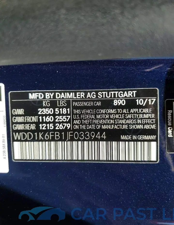 WDD1K6FB1JF033944# 13