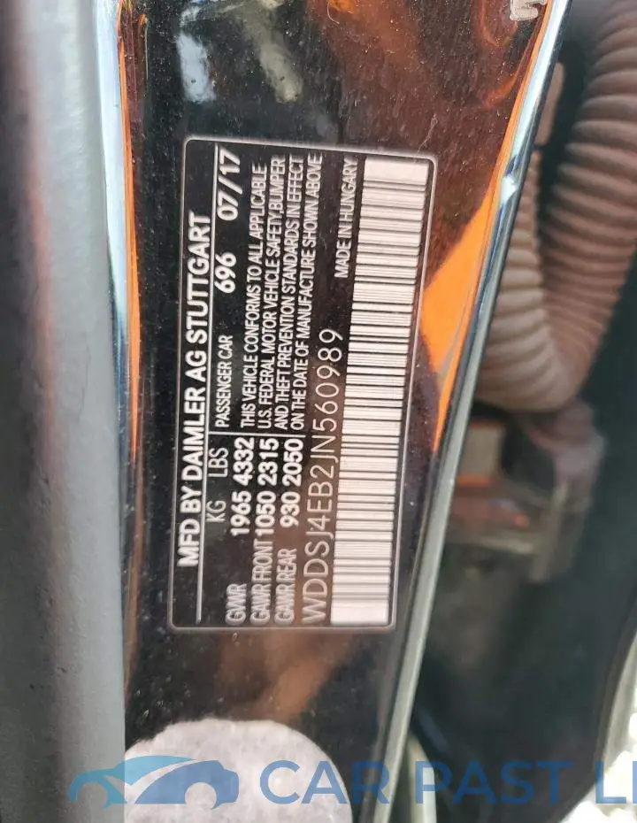 WDDSJ4EB2JN560989# 12