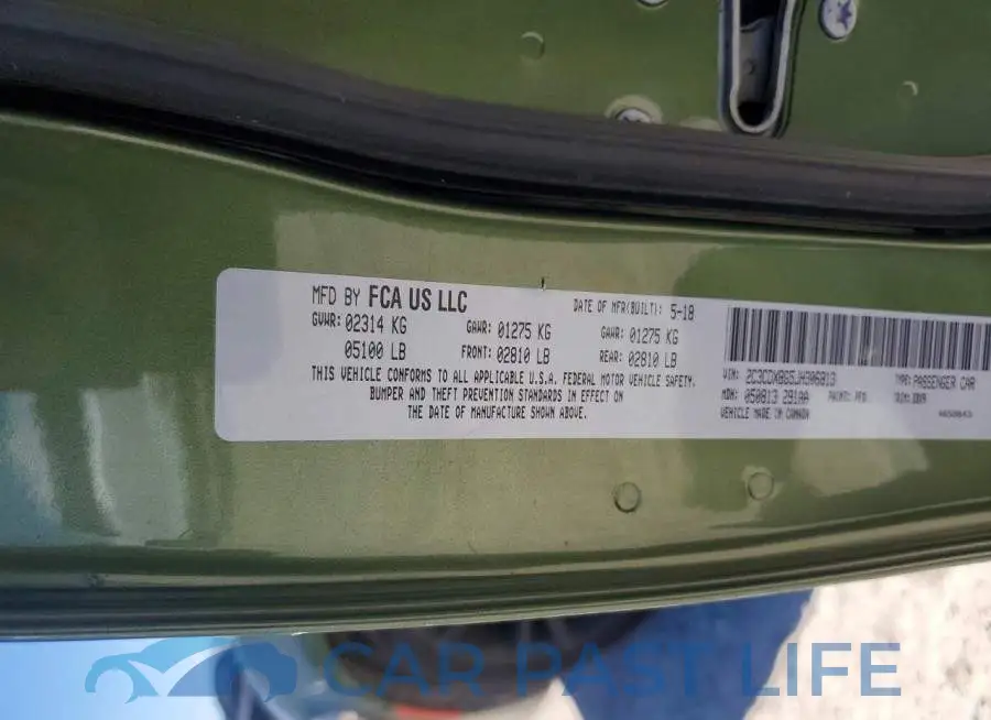 2C3CDXBG5JH306813# 12