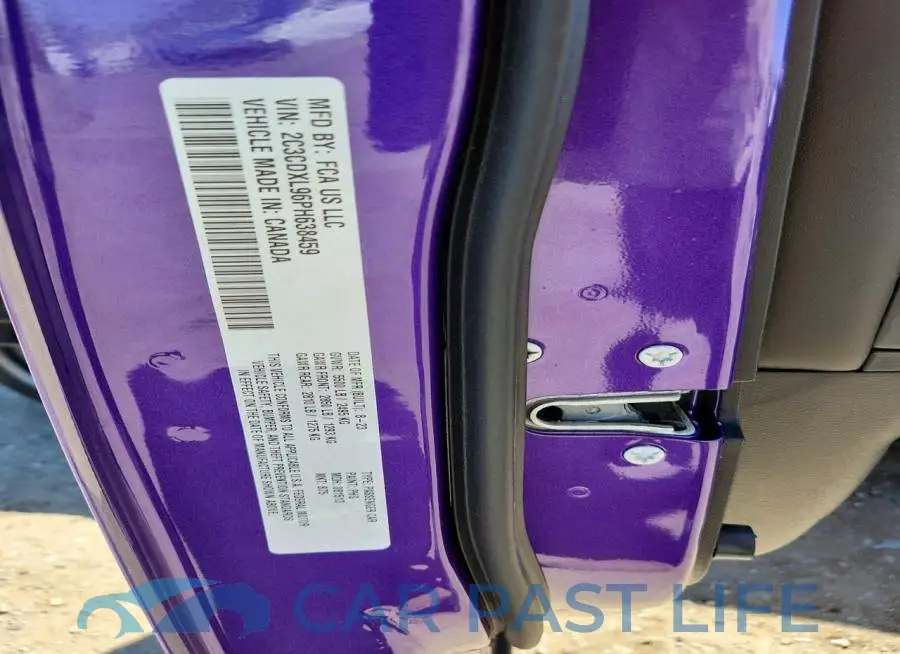 2C3CDXL96PH638459# 12