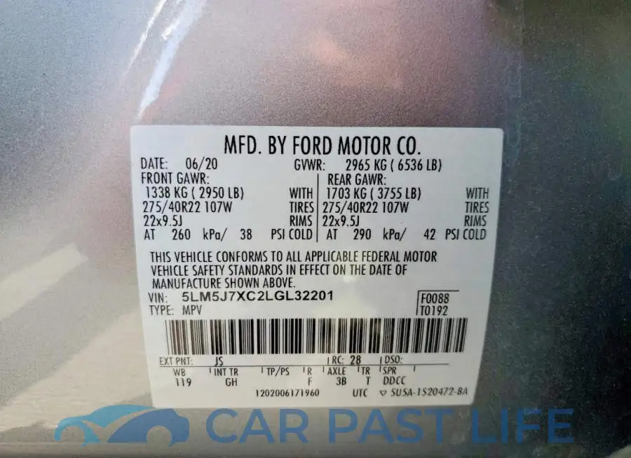5LM5J7XC2LGL32201# 13