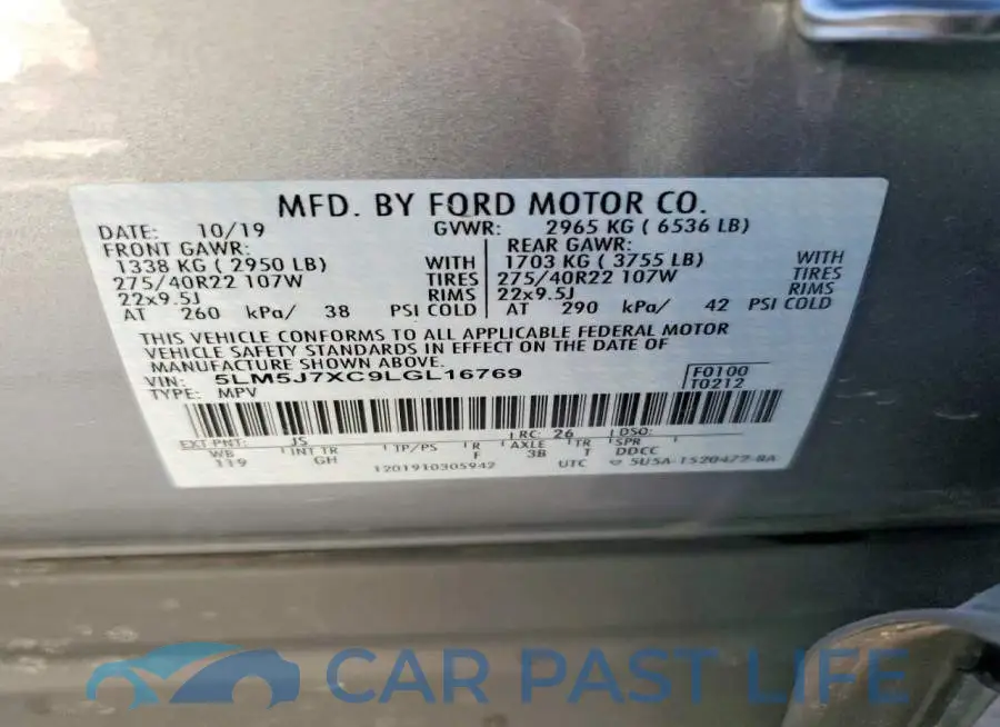 5LM5J7XC9LGL16769# 13