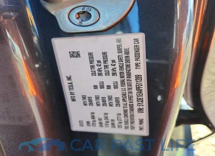 5YJ3E1EA4PF511289# 13