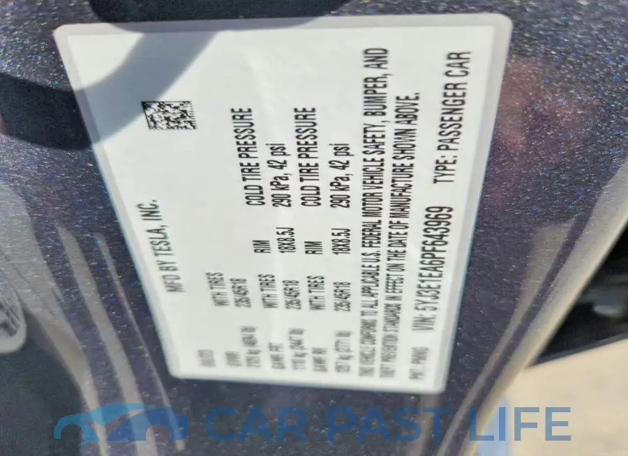5YJ3E1EA6PF643969# 12