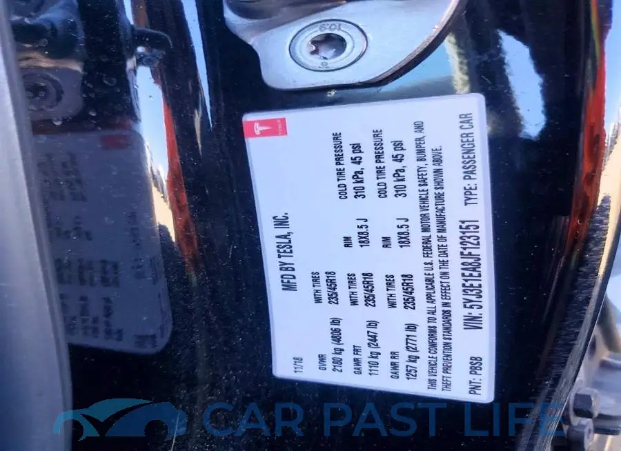 5YJ3E1EA8JF123151# 12