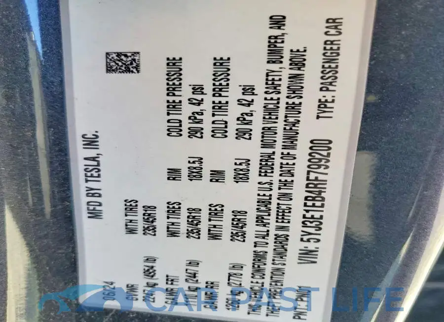 5YJ3E1EB4RF799200# 12