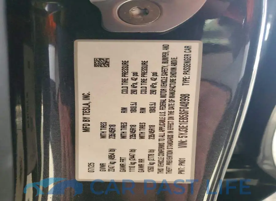 5YJ3E1EB5SF048998# 12