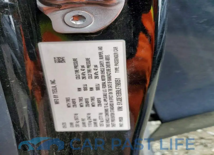 5YJ3E1EB9LF798051# 12