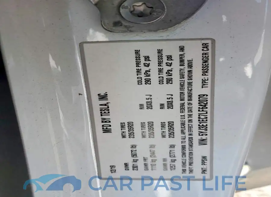 5YJ3E1EC7LF642079# 12