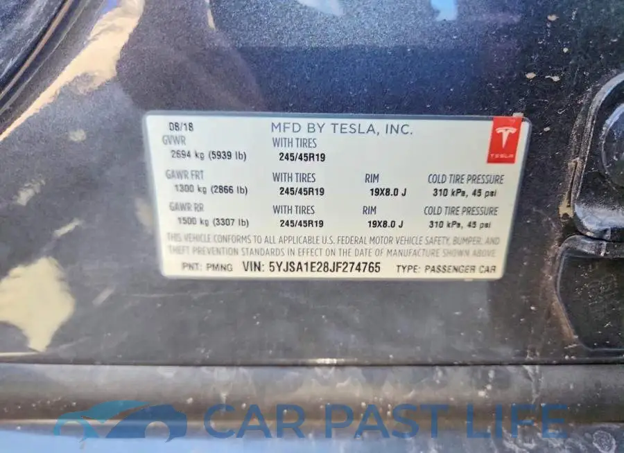 5YJSA1E28JF274765# 12