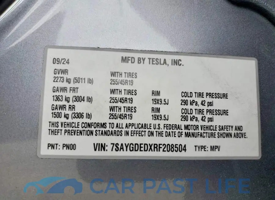 7SAYGDEDXRF208504# 14